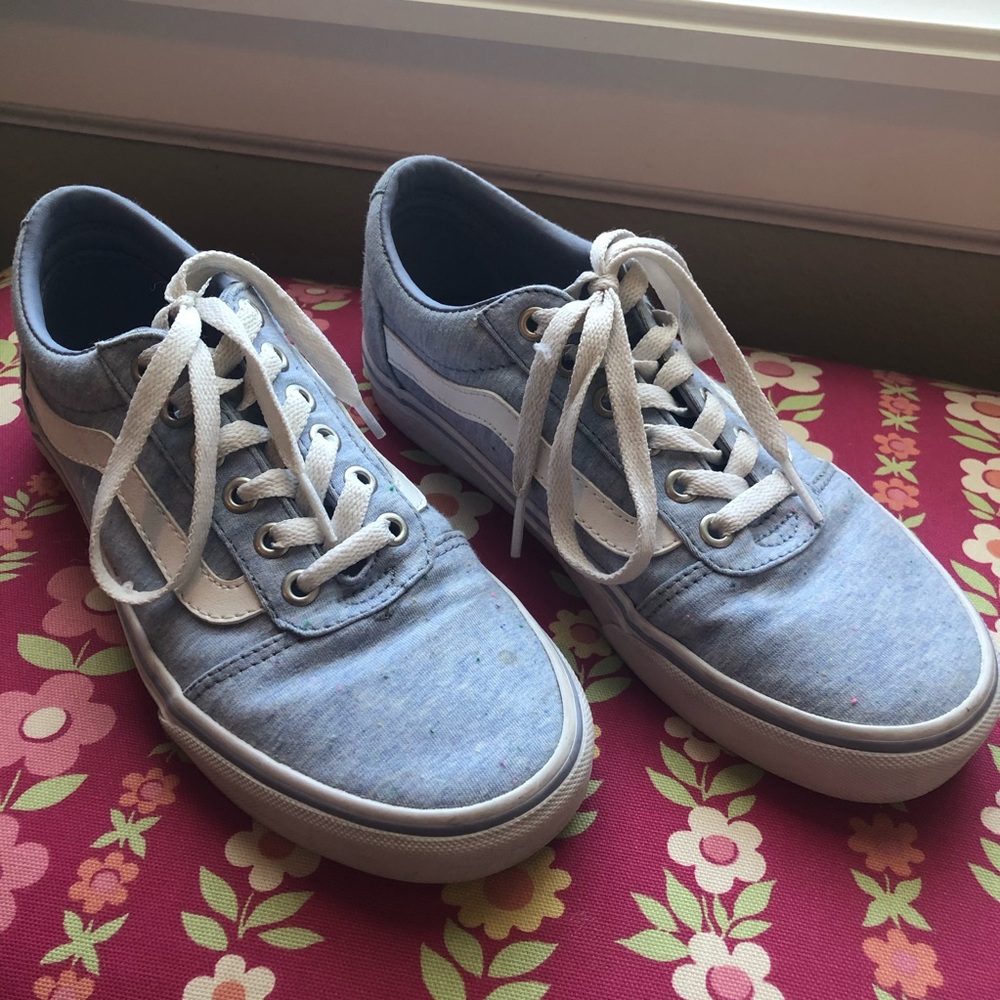 Baby Blue Low Top Vans